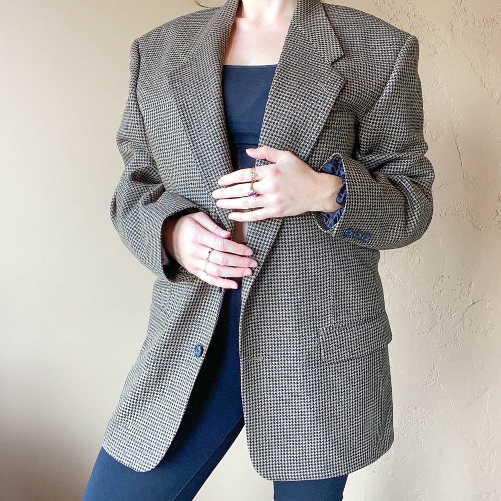 GIVENCHY •sold• Monsieur Houndstooth Jacket